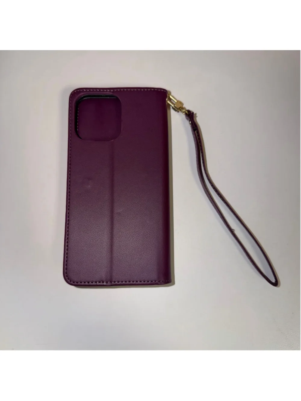 iPhone 16 pro max Quilted Wallet folio wallet phone Case Purple Gold